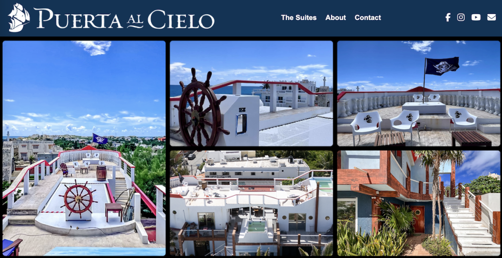 puertaalcieloisla.com website UX/UI design