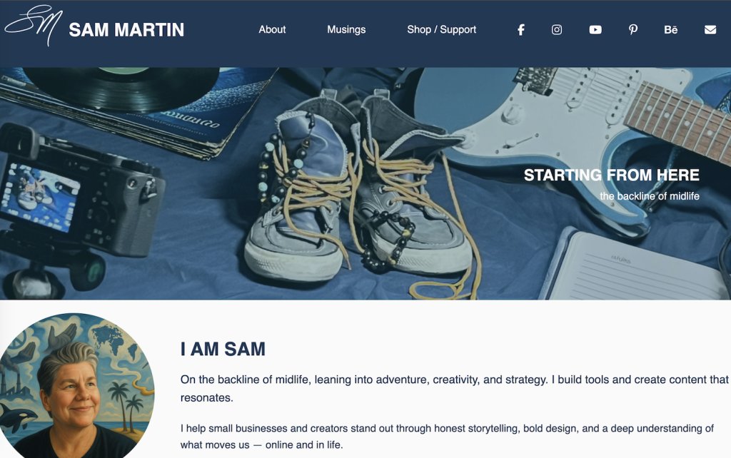 samimartin.com website US/UI
